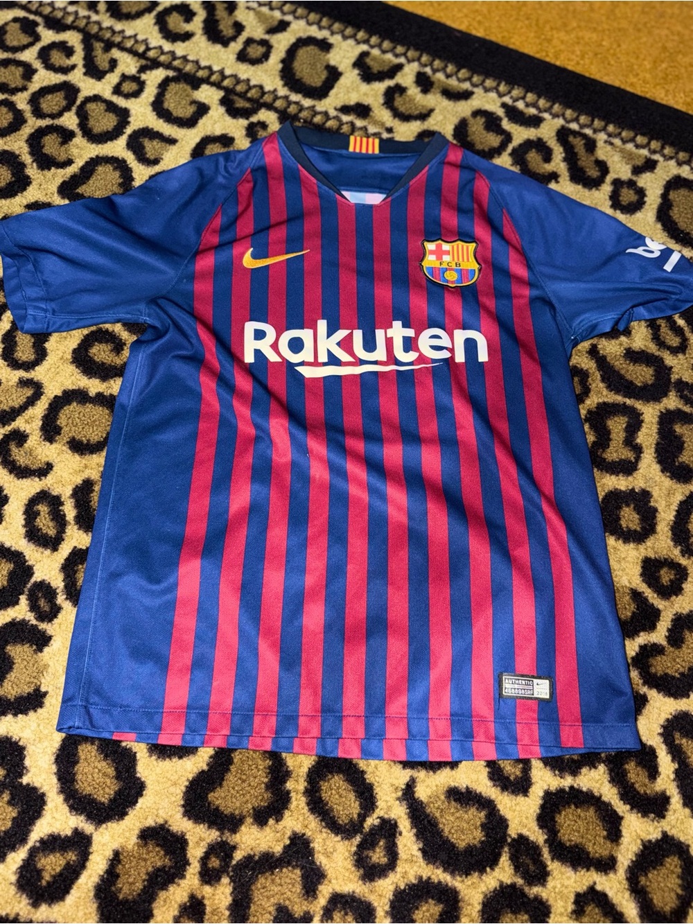 Nike Kids FC Barcelona Jersey in Blue & Red Stripes